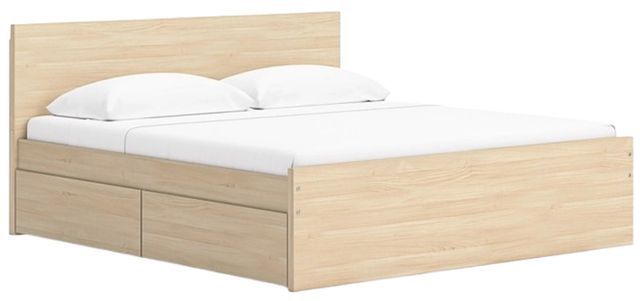 Signature Design by Ashley® Onita Natural King Panel Platform Storage Bed-1