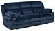 Homelegance® Goodland Blue Double Manual Reclining Sofa-0