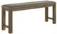 Liberty Furniture Brook Bay Gray/Sandstone Counter Dining Bench-0