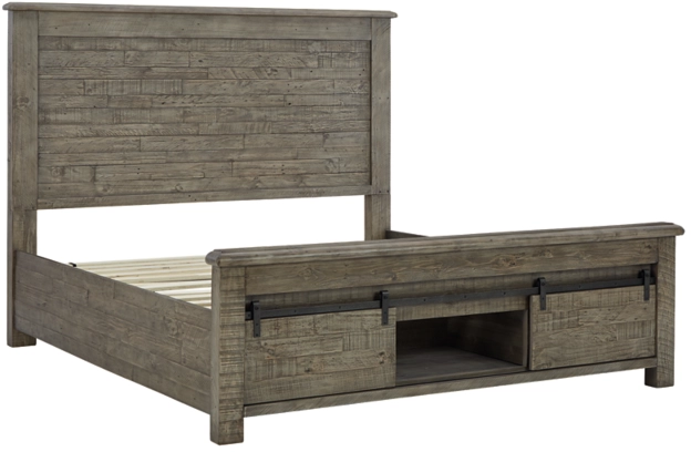 Signature Design by Ashley® Brennagan Gray King Panel Storage Bed-0