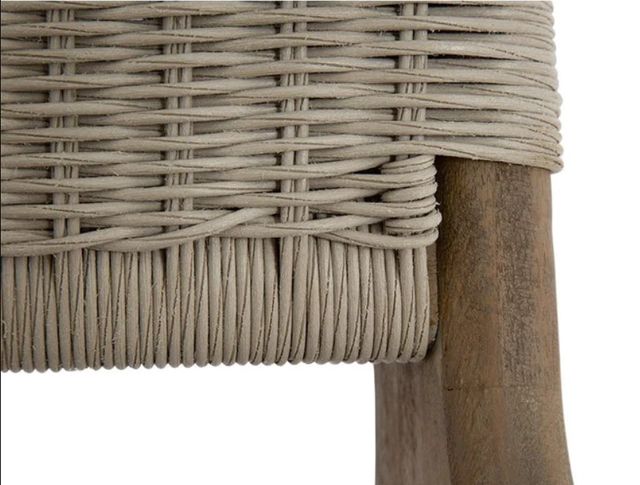 Sunset West Sedona Natural Natural Materials/Wooden Outdoor High Back Chair -4