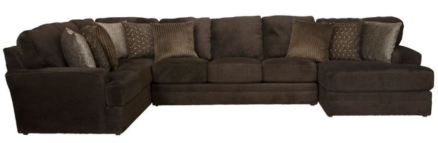Jackson Furniture Mammoth 3-Piece Chocolate Right-Arm Facing Sectional and Chaise-1