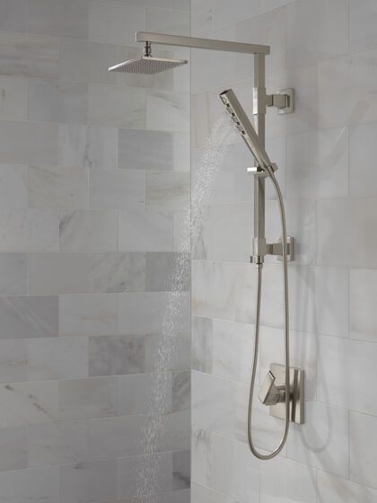 Delta Universal Showering Lumicoat® Stainless H2OKinetic® 4-Setting Hand Shower-2