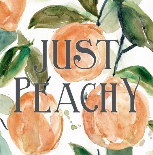Classy Art Just Peachy by Carol Robinson Wall Art-0