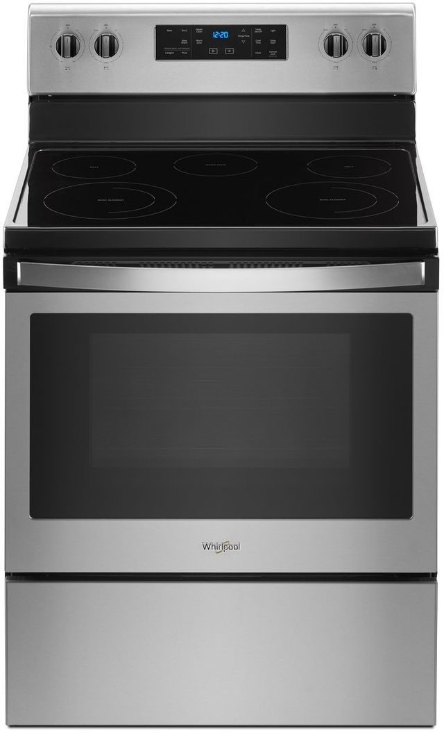 Whirlpool® 30" Free Standing Electric Range-Fingerprint Resistant Stainless Steel-0