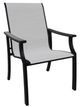 Telescope Casual St. Catherine Abalone/Black Aluminum/Fabric Outdoor MGP Sling Arm Chair-0
