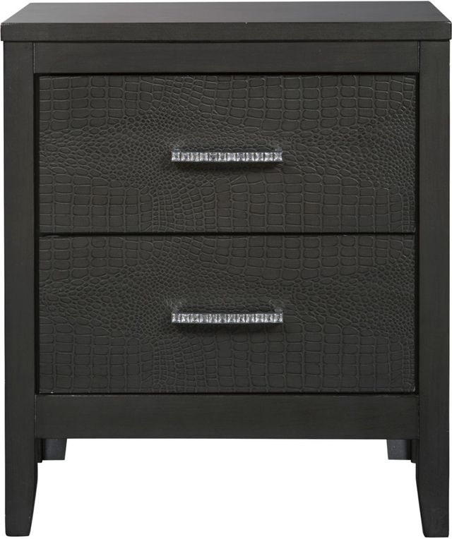 Benchcraft® Delmar Dark Gray Nightstand-1