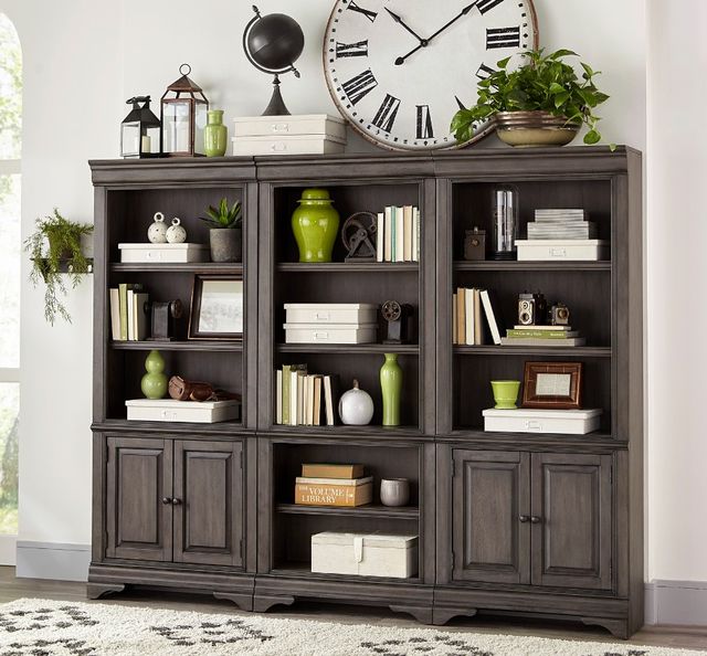 aspenhome® Sinclair Ash Grey Bookcase-1