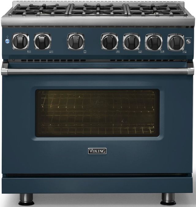 Viking® 7 Series 36" Squall Pro Style Liquid Propane Gas Range-2