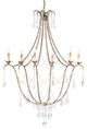 Currey & Company Elizabeth Rhine Gold Chandelier-0