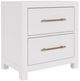 Riverside Furniture Rosalie White Caps 2-Drawer Nightstand-0