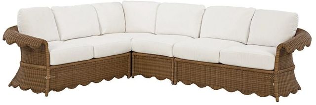 Lane Venture® Customizable Cleary 4-Piece Wicker Outdoor Sectional-0