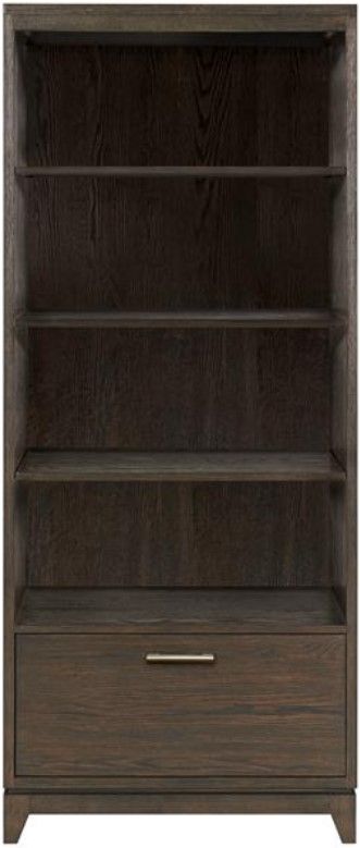 Riverside Furniture Rafferty Umber Drawer Bookcase-1