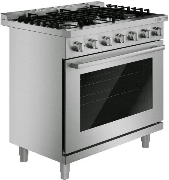Bosch® 500 Series 36” Stainless Steel Freestanding Gas Range-2