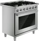Bosch® 500 Series 36” Stainless Steel Freestanding Gas Range-2