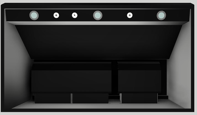 Vent-A-Hood® 48" Black Wall Hood-1