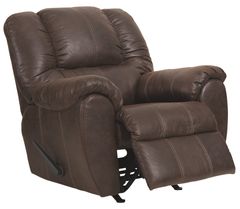 Signature Design by Ashley® McGann Walnut Manual Rocker Recliner