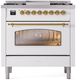 Ilve® Nostalgie II Series 36" White Pro Style Dual Fuel Range-1