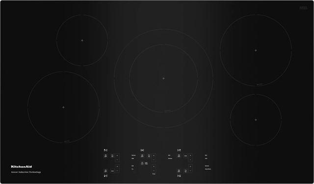KitchenAid® 36" Black Induction Cooktop-0