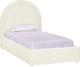 TOV Furniture Gumdrop Cream Twin Velvet Bed-0