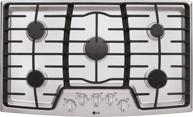LG 36" Stainless Steel Gas Cooktop-0