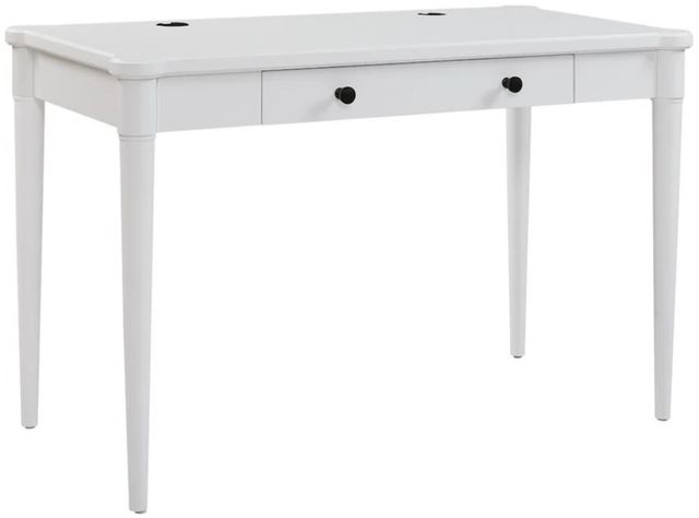 Bernards Citrus Heights White 48" Writing Desk-0