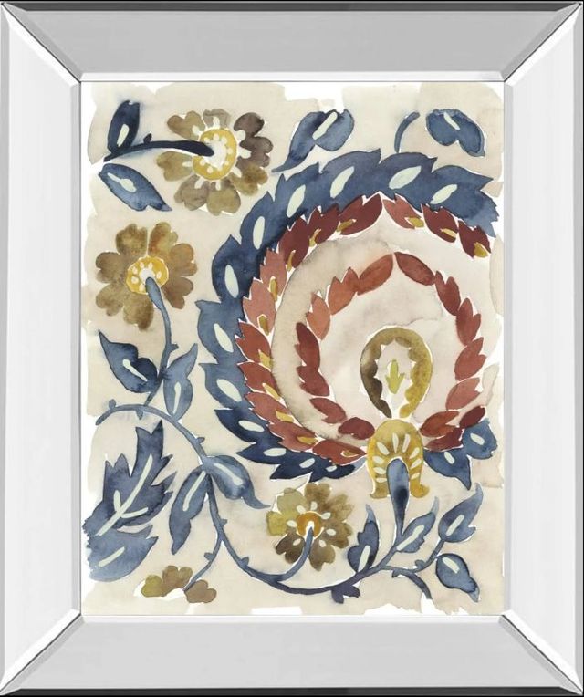 Classy Art Paisley Path I by Chariklia Zarris Mirror Framed Wall Art-0