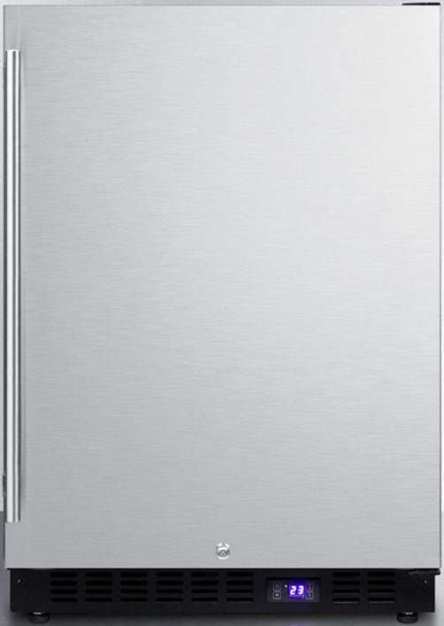 Summit® 24" 4.7 Cu. Ft. Stainless Steel Outdoor Upright Freezer-0