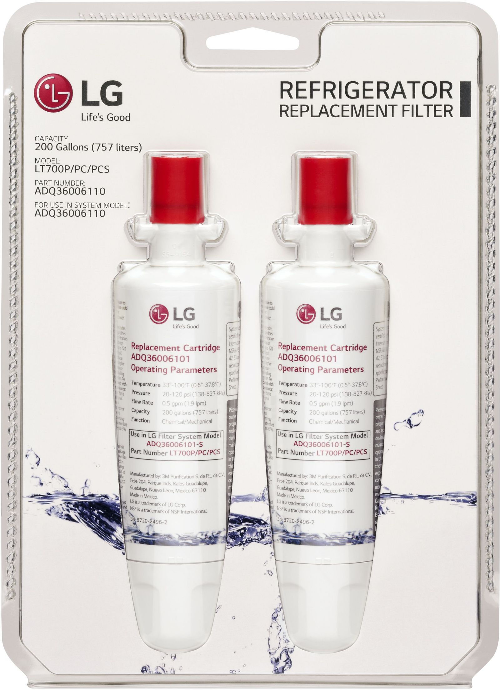 LG Replacement Refrigerator Water Filter