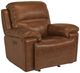 Flexsteel® Fenwick Brown Power Gliding Recliner with Power Headrest-0