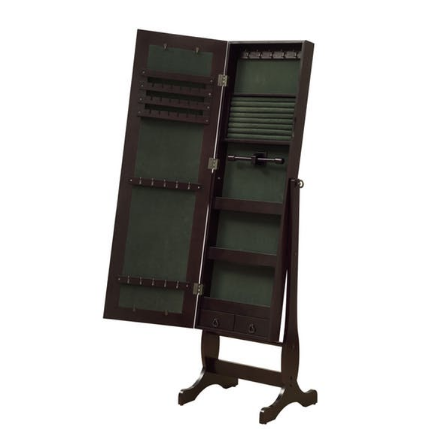 Coaster® Jewelry Cheval Mirror With Drawers-0