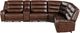 Emerald Home Duluth 6-Piece Brown Dual Power Reclining Sectional-4