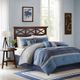 Olliix by Madison Park Collins 7 Piece Navy California King Comforter Set-0
