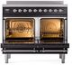 Ilve® Nostalgie II Series 40" Glossy Black Pro Style Induction Range-1