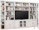 Parker House® Boca 7-Piece Cottage White Entertainment Wall with Corner Bookcase Set-0