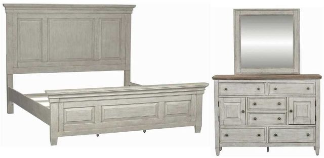 Liberty Furniture Heartland 3-Piece Antique White California King Bedroom Set-0