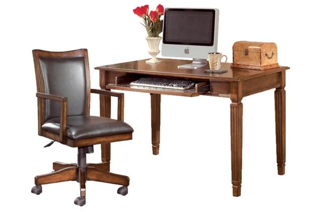 Signature Design by Ashley® Hamlyn 2-Piece Medium Brown Home Office Set-0