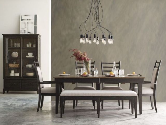 Kincaid® Plank Road Charcoal Oakley Arm Dining Chair-3
