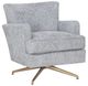 Fairfield® Customizable Kyle Memory Swivel Chair with Brushed Brass Legs-0
