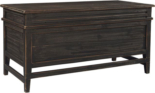 aspenhome® Reeds Farm Weathered Black Half Ped Desk-2
