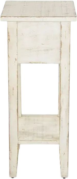 Sunny Designs™ Marina White Sand Chair Side Table-3