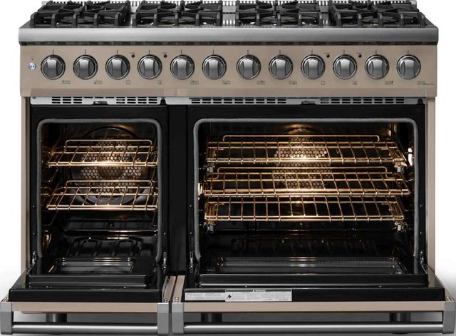 Viking® 5 Series 48" Nantucket Pro Style Dual Fuel (LP) Range with Polished Chrome Trim-1