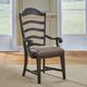 Liberty Furniture Paradise Valley Saddle Brown/Tabacco Upholstered Ladder Back Arm Chair-1