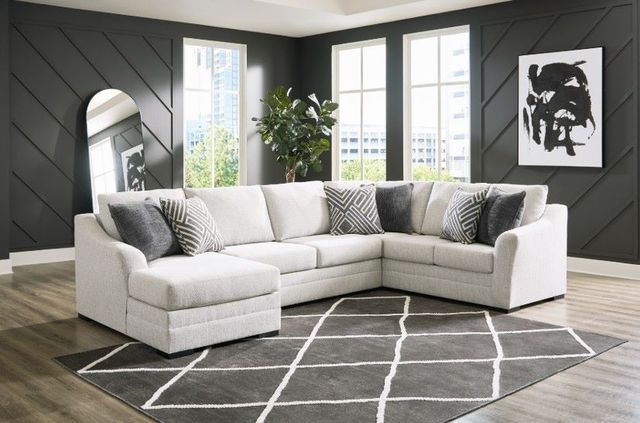 Benchcraft® Koralynn 3-Piece Stone Left-Arm Facing Sectional and Chaise-2