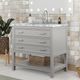 Furniture of America® Reston Gray 37" Vanity with Top/Sink-0