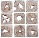 Uttermost® Bahati 9-Piece Wood Wall Art-0