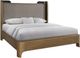 Bernards Calia Beige/Brown King Upholstered Panel Bed-0