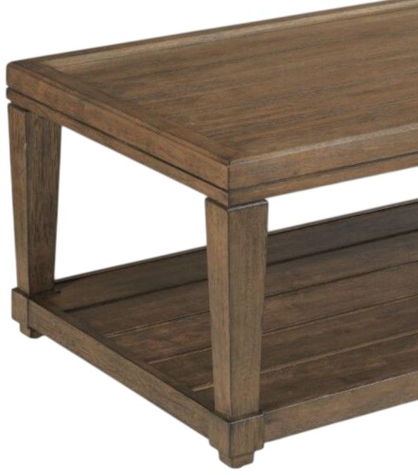 England Furniture Oliver Brown Rectangular Cocktail Table-1