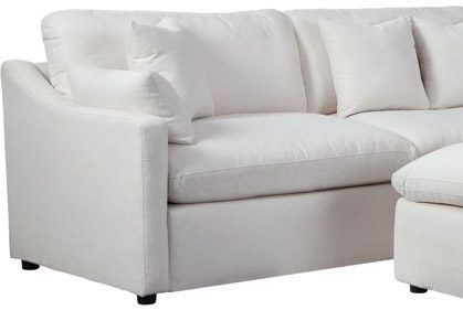 Coaster® Hobson Off-White RAF Sloped Track Arms Chair -0