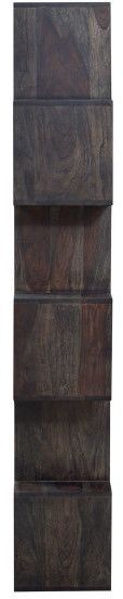 Porter International Designs Fall River Gray 6-Tier Bookcase-3
